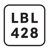 Label 428-logo
