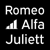 Romeo Alfa Juliett-logo