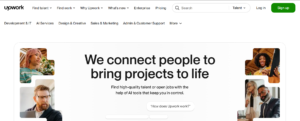 upwork's freelancing platform
